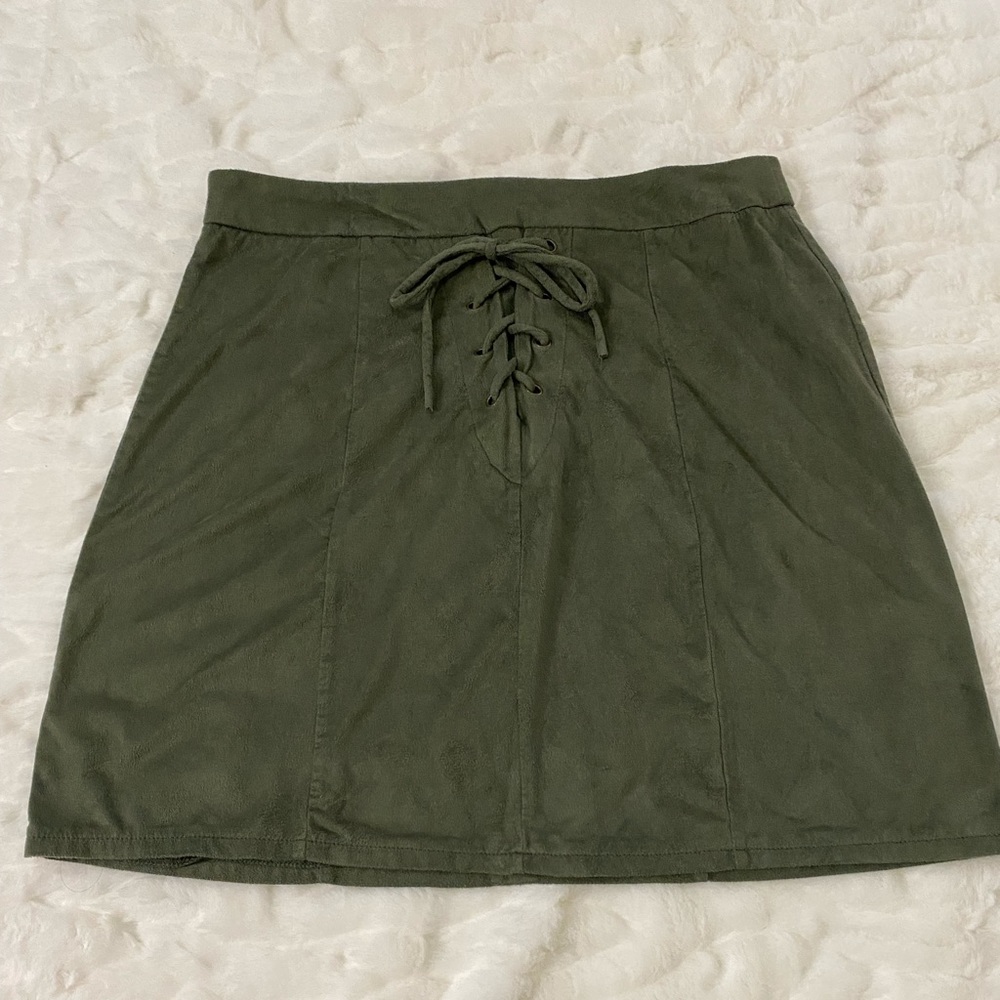 Suede feel skirt by Maurices